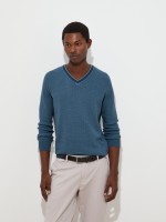 Pullover de algodão com textura Pullover de algodão com textura
