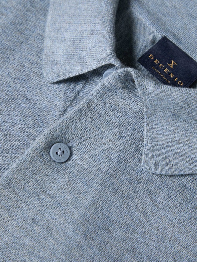 Cotton knit polo shirt Cotton knit polo shirt