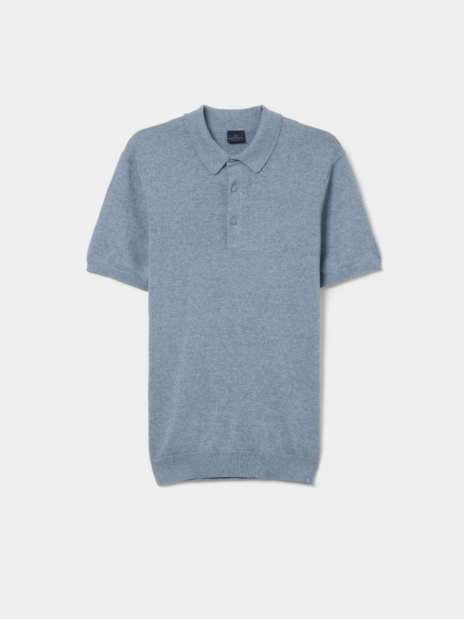 Cotton knit polo shirt Cotton knit polo shirt