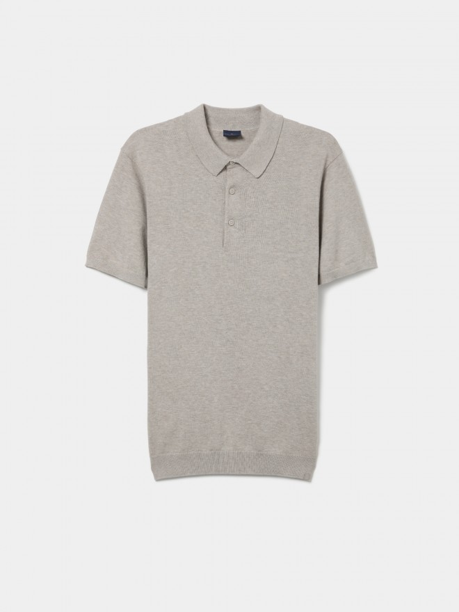 Cotton knit polo shirt Cotton knit polo shirt