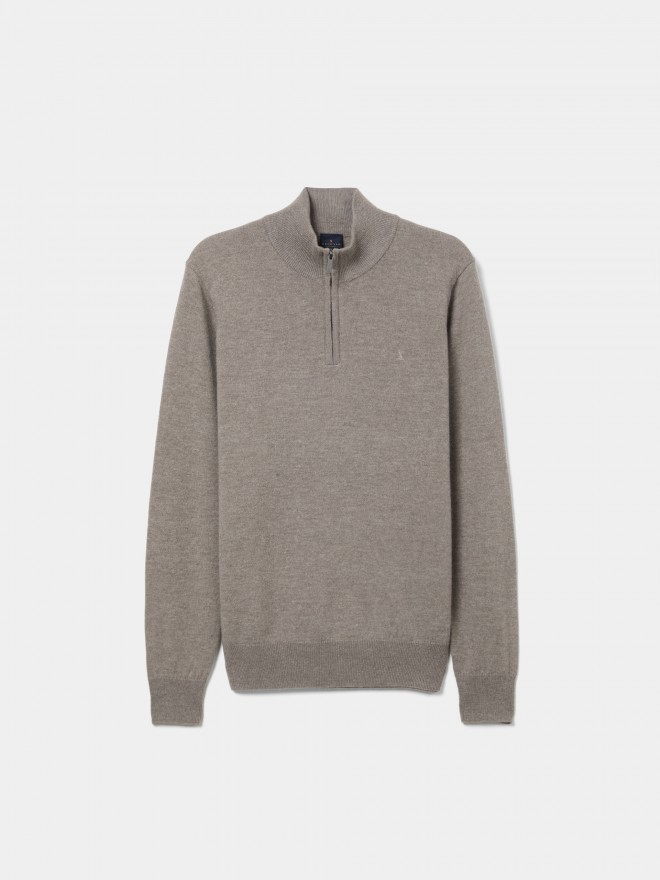 Half-zip woollen jumper Half-zip woollen jumper