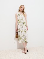 Vestido midi com estampado Vestido midi com estampado