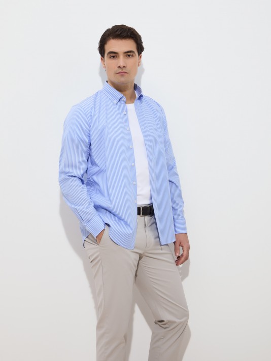 Striped cotton shirt