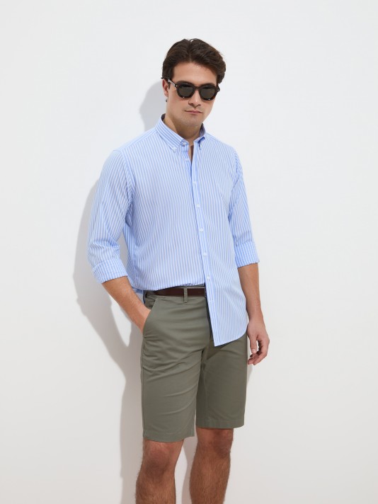 Regular fit poplin shirt