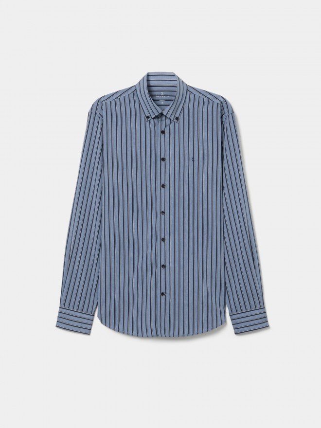 Camisa em algod�o e liocel