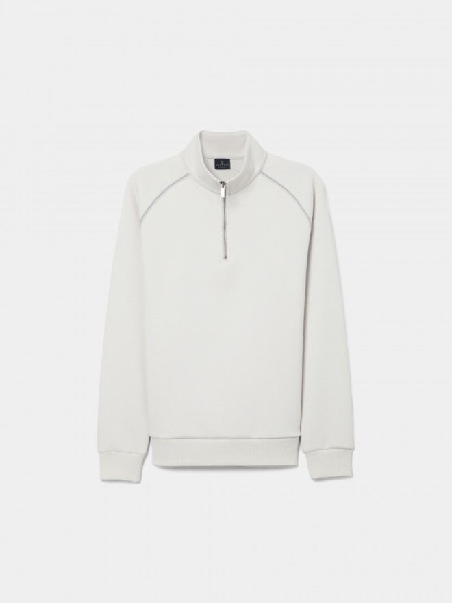 Sweater with placket