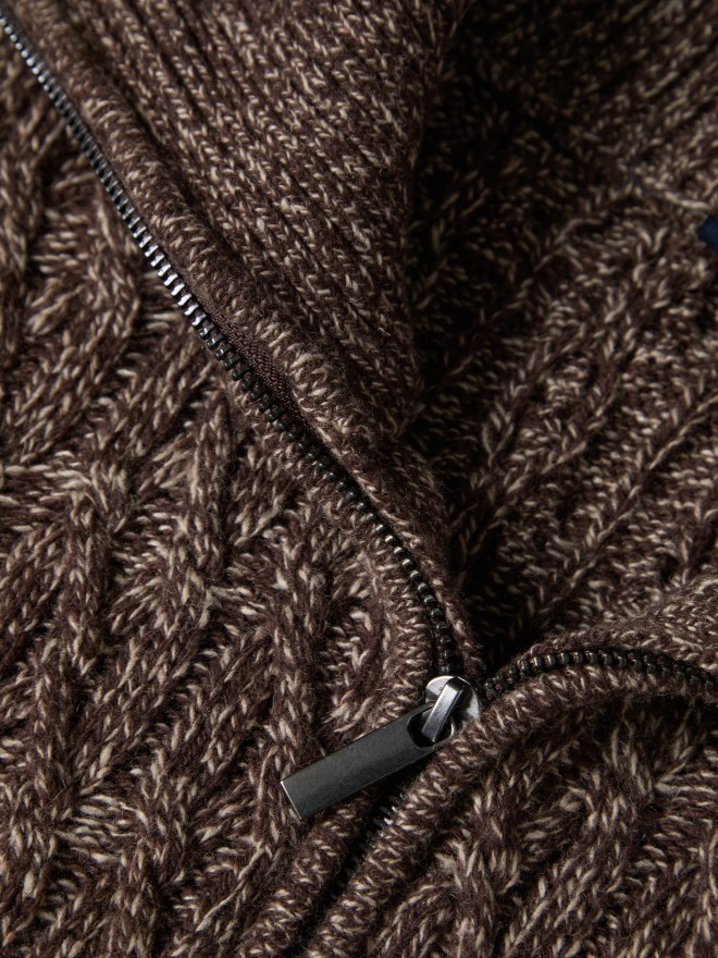 Two-tone sweater with wool