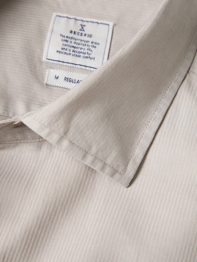 Regular fit garment dye shirt Regular fit garment dye shirt