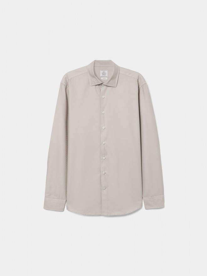Regular fit garment dye shirt Regular fit garment dye shirt