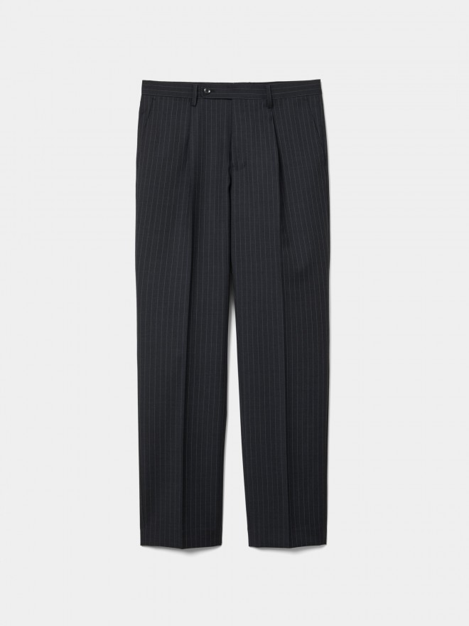 Fato regular fit risca de giz