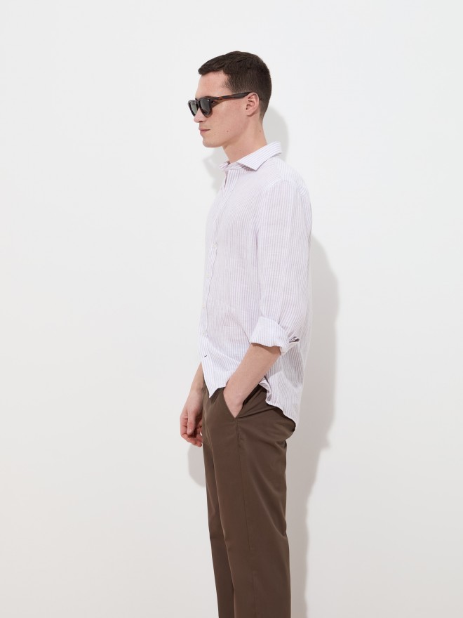 Striped linen shirt