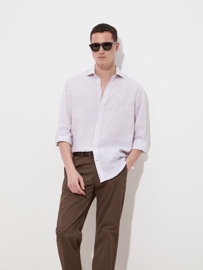 Striped linen shirt