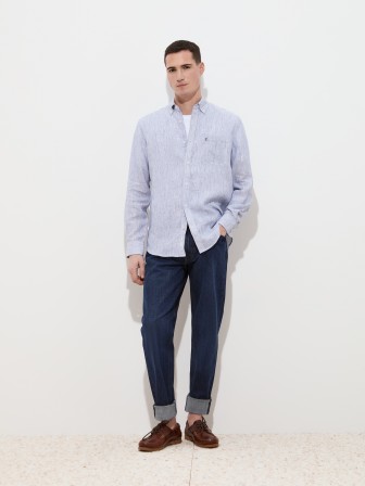 Regular fit linen shirt Regular fit linen shirt