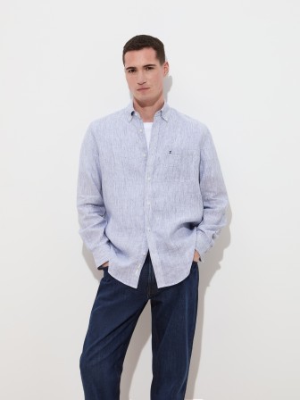 Regular fit linen shirt