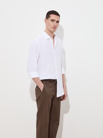Regular fit linen shirt Regular fit linen shirt