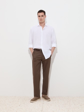 Regular fit linen shirt Regular fit linen shirt
