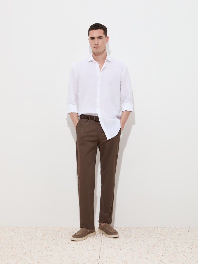 Regular fit linen shirt Regular fit linen shirt