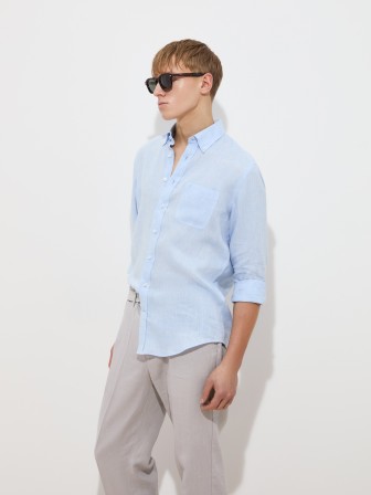Regular fit linen shirt Regular fit linen shirt