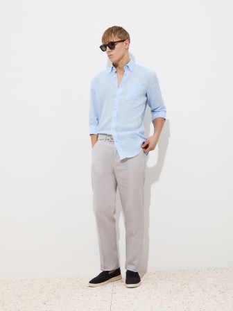 Regular fit linen shirt Regular fit linen shirt