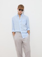 Regular fit linen shirt