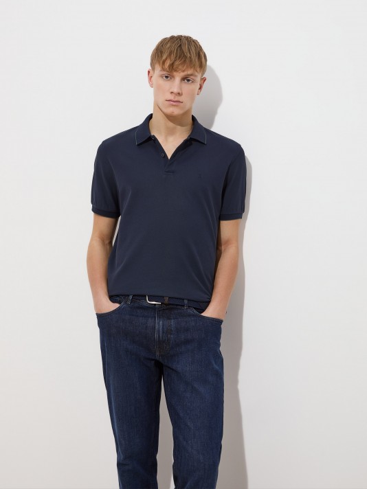 Regular fit piqu� polo shirt