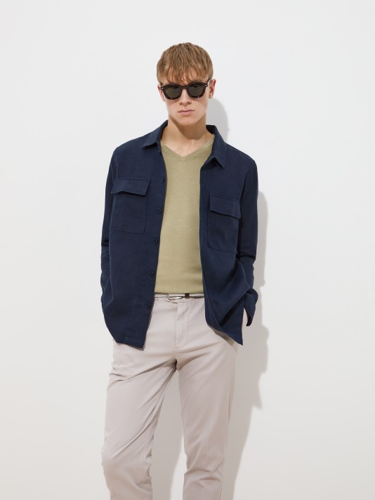 Linen overshirt