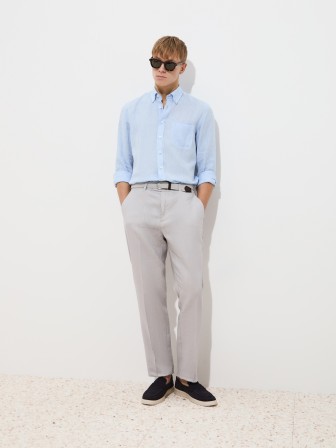 Linen chino trousers