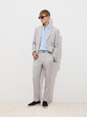 Regular fit linen blazer Regular fit linen blazer