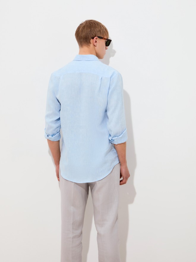 Regular fit linen shirt