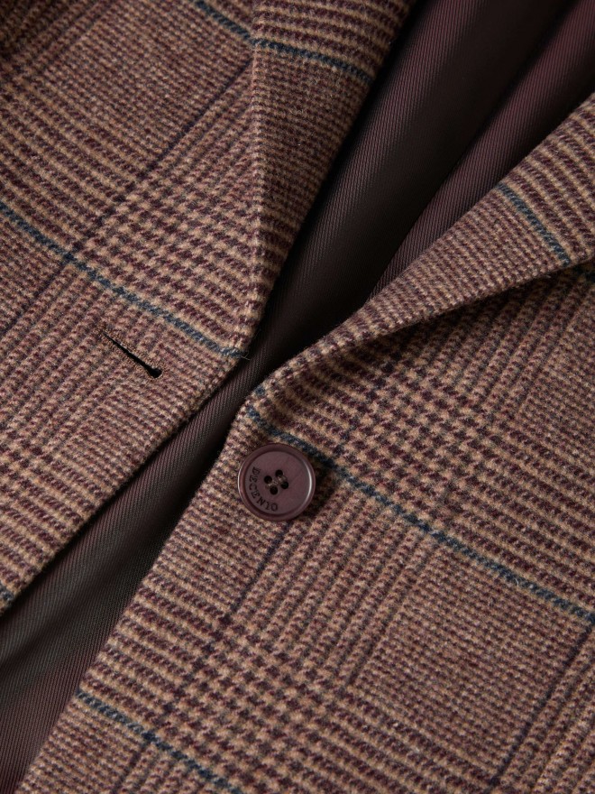 Plaid blazer with wool Plaid blazer with wool