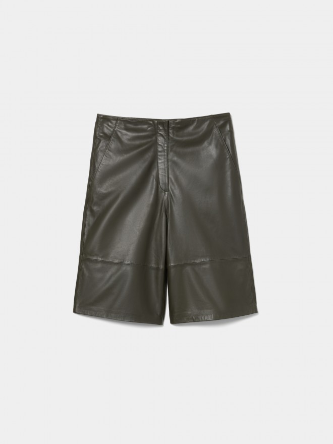 Leather shorts