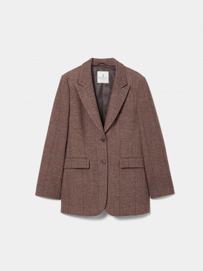 Plaid blazer with wool Plaid blazer with wool