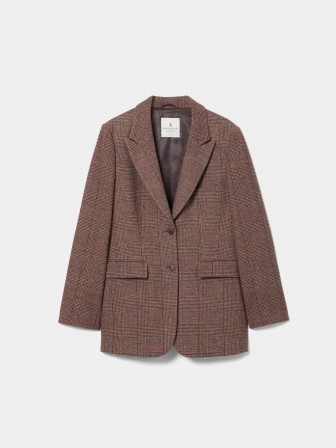 Plaid blazer with wool Plaid blazer with wool