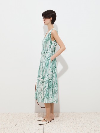 Vestido midi de algodón Vestido midi de algodón