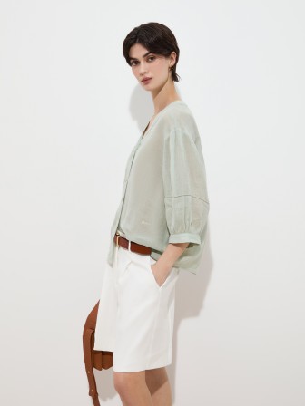 Blouse in ramie Blouse in ramie