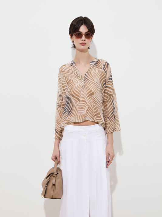 Blouse with print
