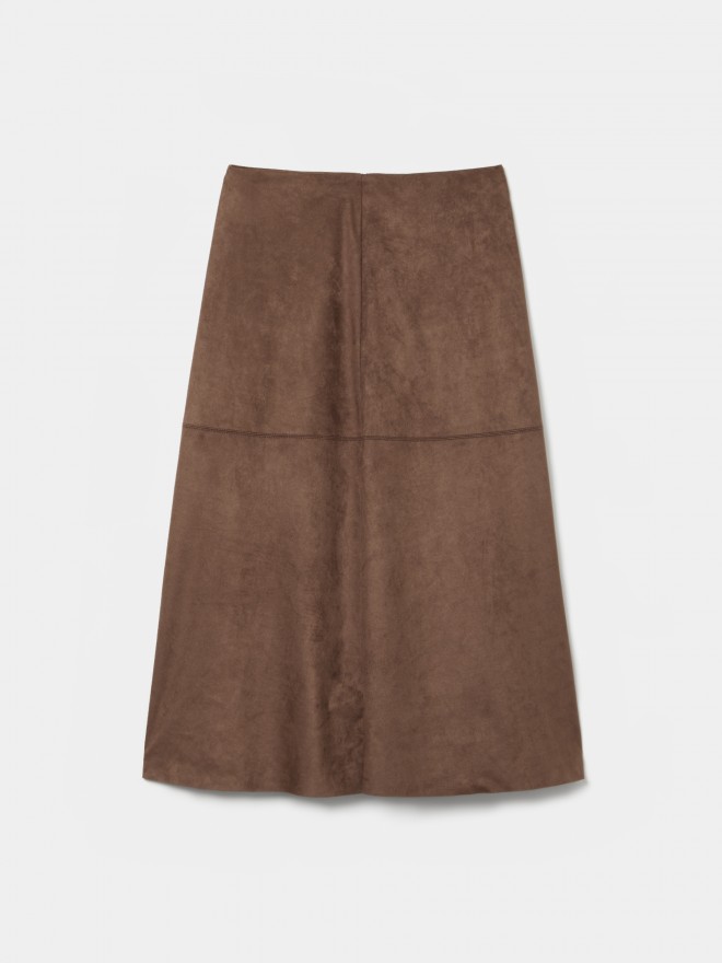 Midi flared skirt