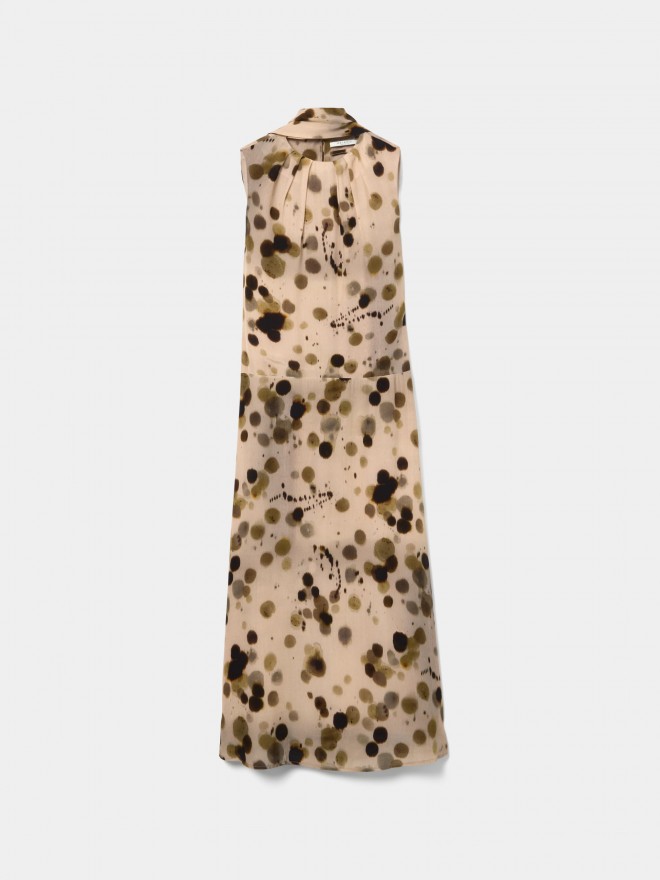 Vestido comprido estampado