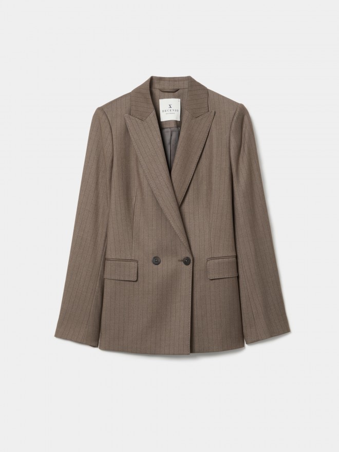 Double-breasted striped blazer Double-breasted striped blazer