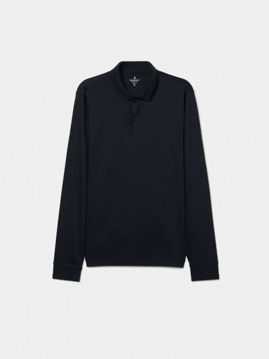 Long sleeve polo shirt