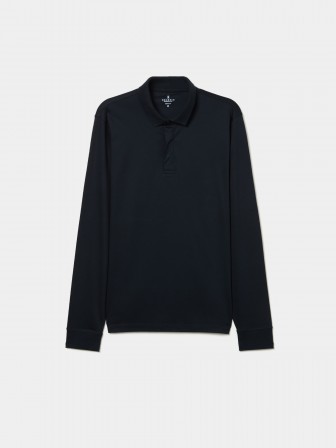 Long sleeve polo shirt