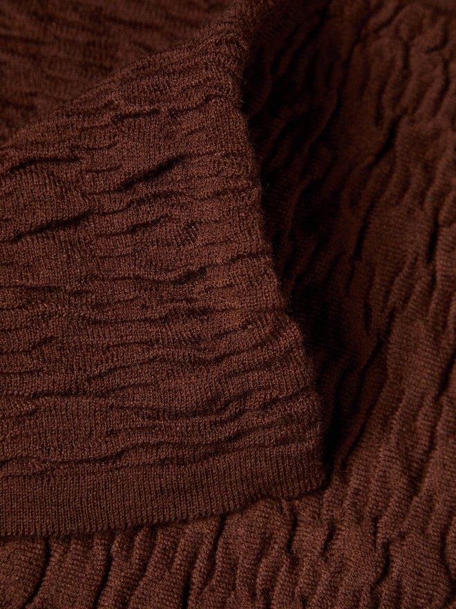Textured knit sweater