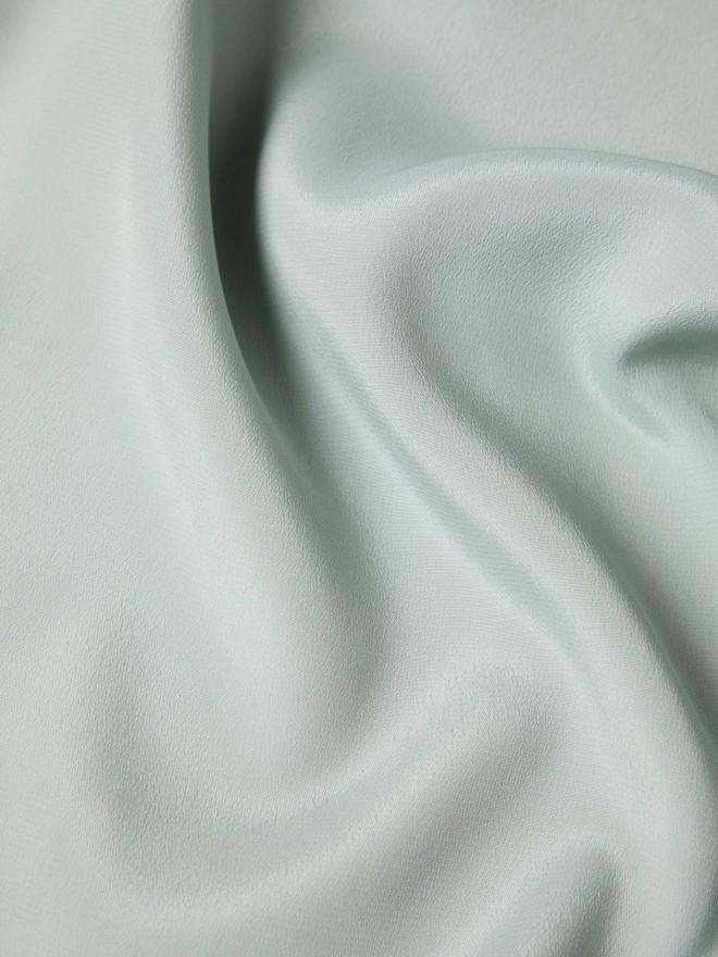 Off-the-shoulder blouse in silk