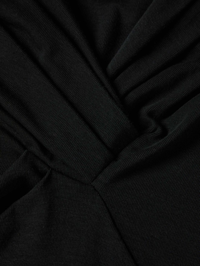 Sweater with asymmetrical neckline