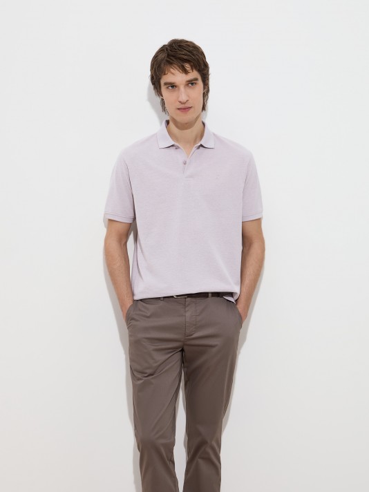 Short-sleeved polo shirt
