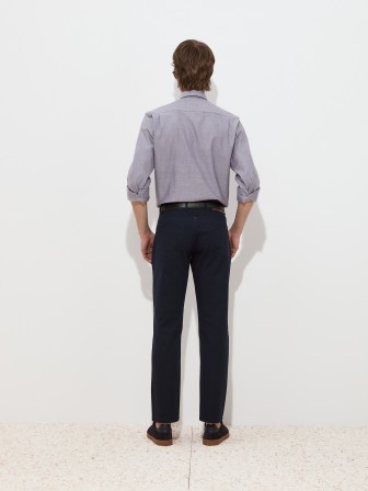 Regular fit cotton trousers Regular fit cotton trousers