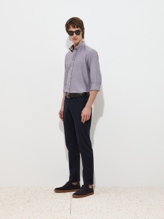 Regular fit cotton trousers Regular fit cotton trousers