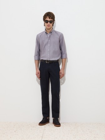 Regular fit cotton trousers Regular fit cotton trousers