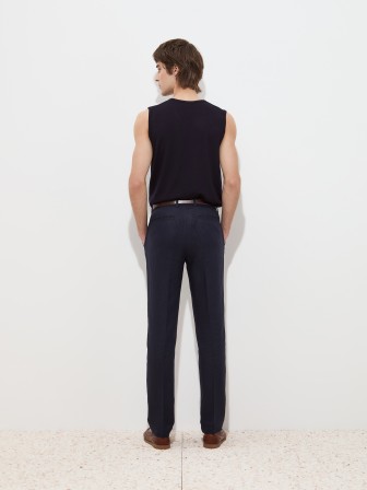Regular fit linen trousers Regular fit linen trousers