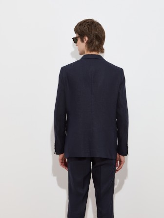 Classic blazer in regular fit linen Classic blazer in regular fit linen